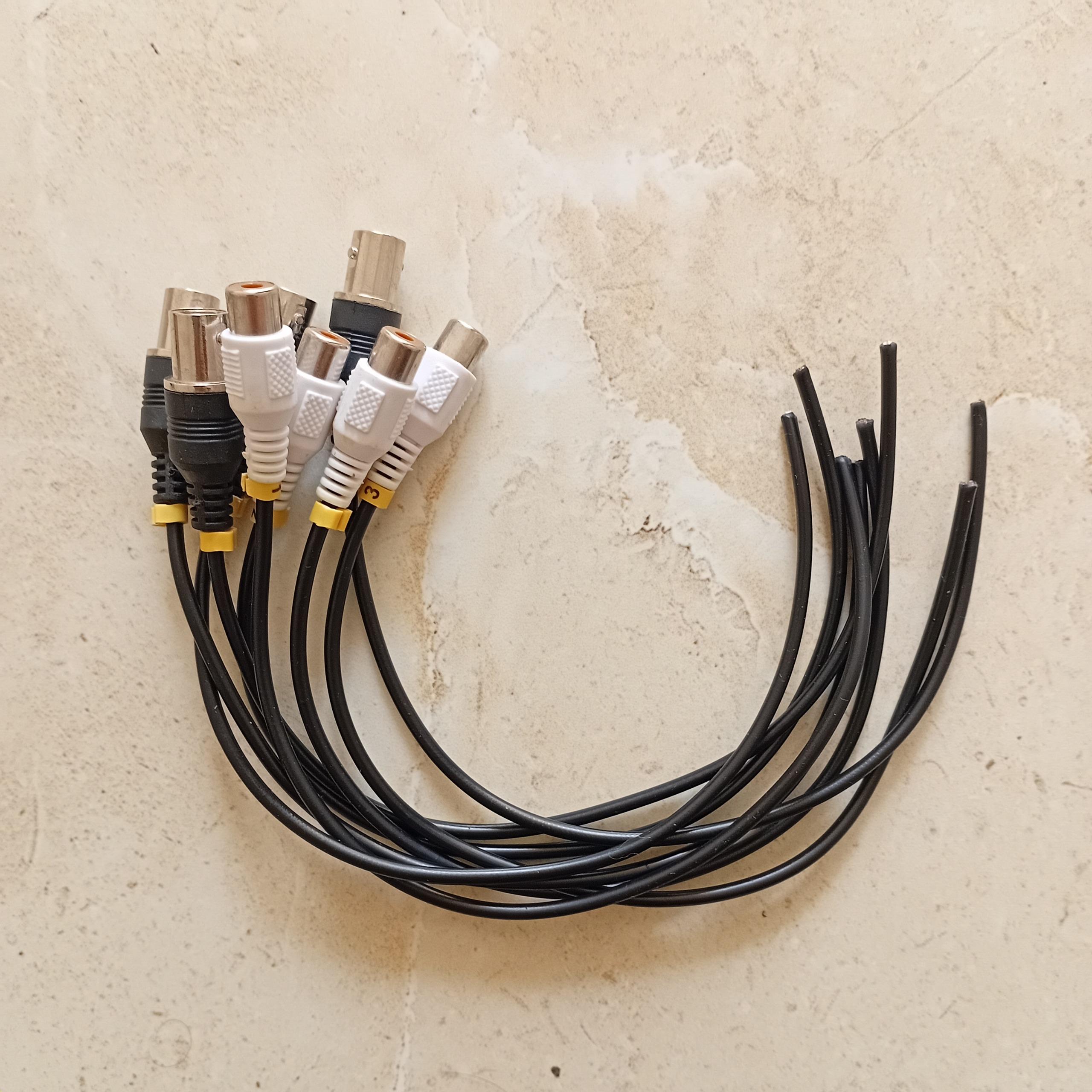 کابل BNC شماره دار 4 کانال با صدا