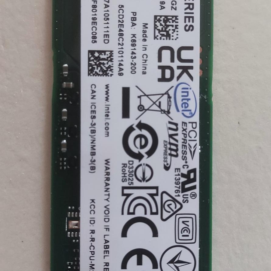 SSD M2 orginal Intel 512GB