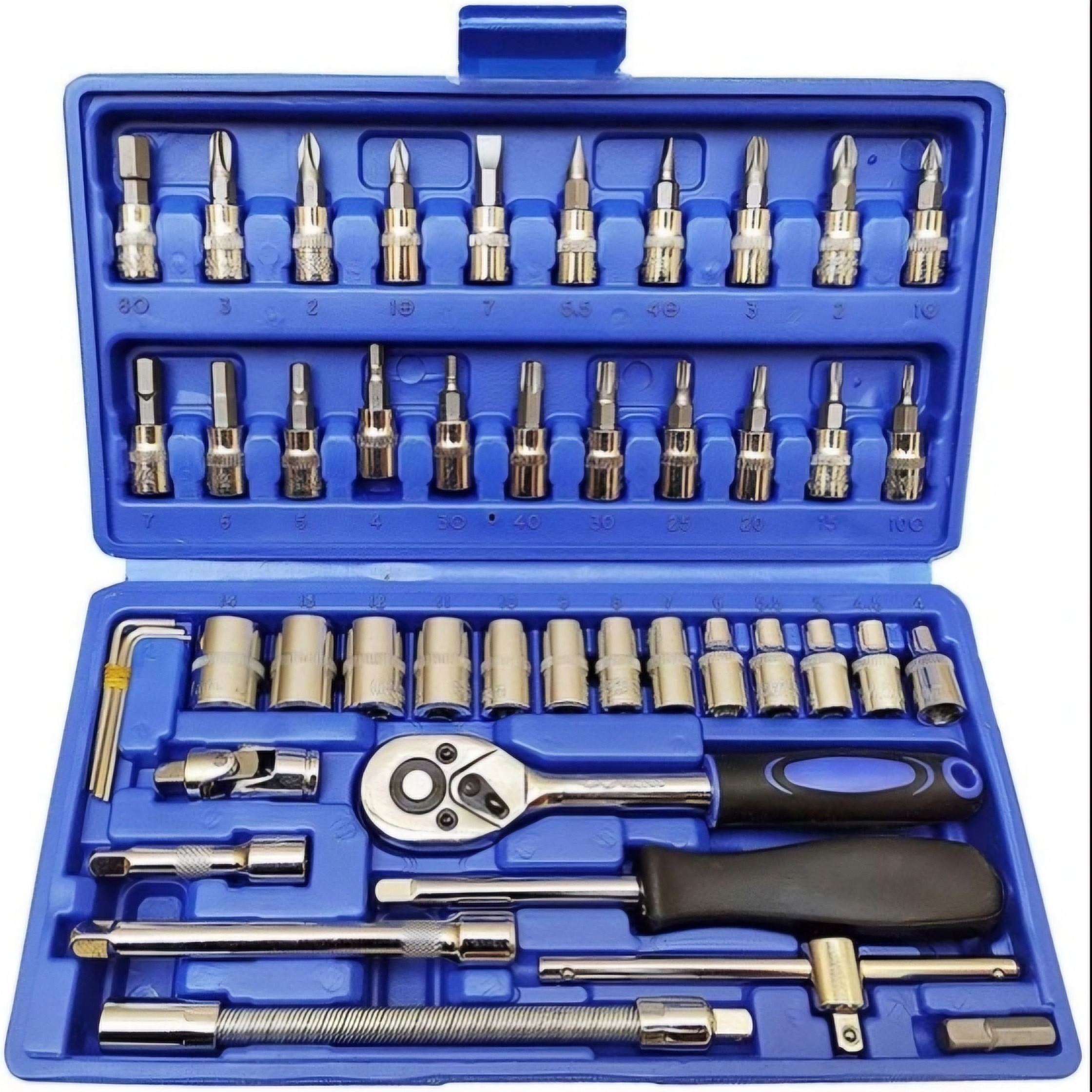 جعبه بکس 46 پارچه newtools آبی کیفیت بالا