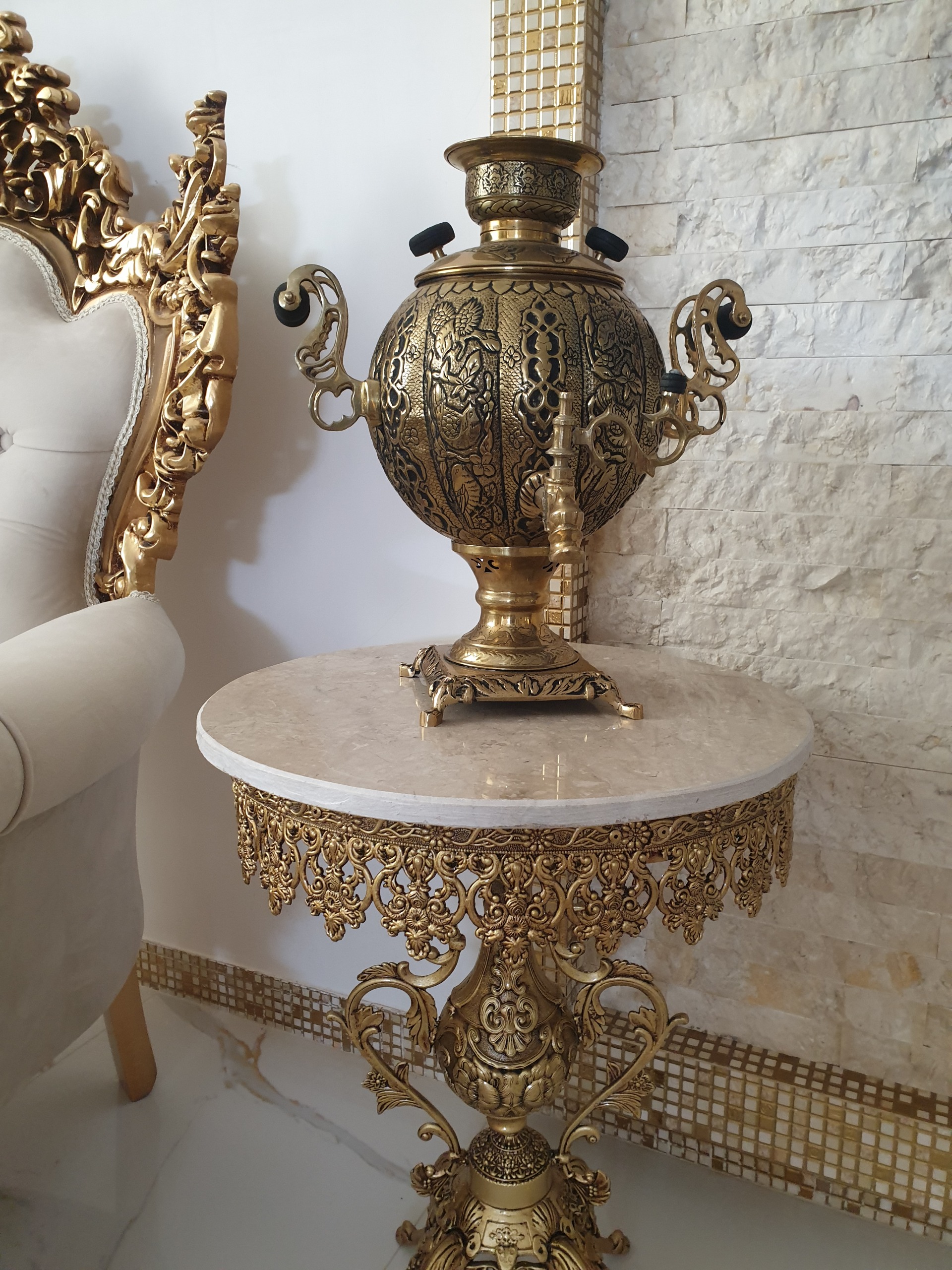 سماور زغالی سیاه قلم