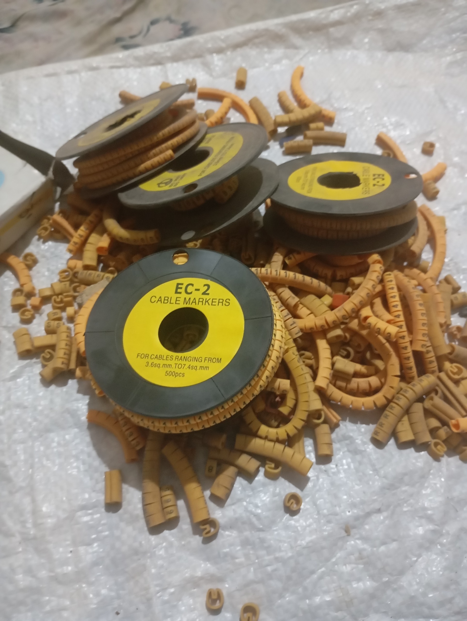 شماره سیم سایز مختلف