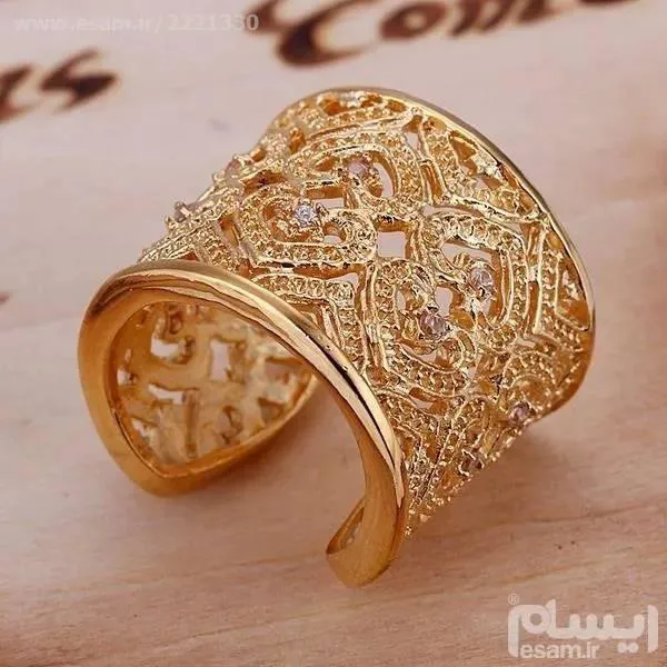 انگشتر نقره اسکاتلندی با روکش طلای 24 عیار