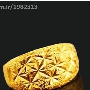 انگشتر جواهر مصری با روکش طلای 24 عیار