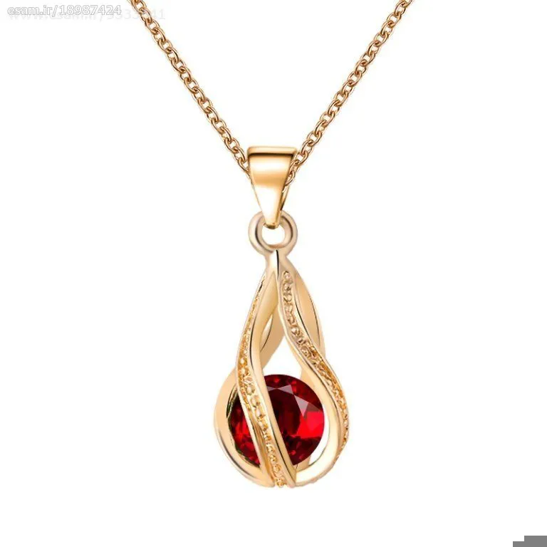 گردنبند جواهر آلمانی بدون زنجیر