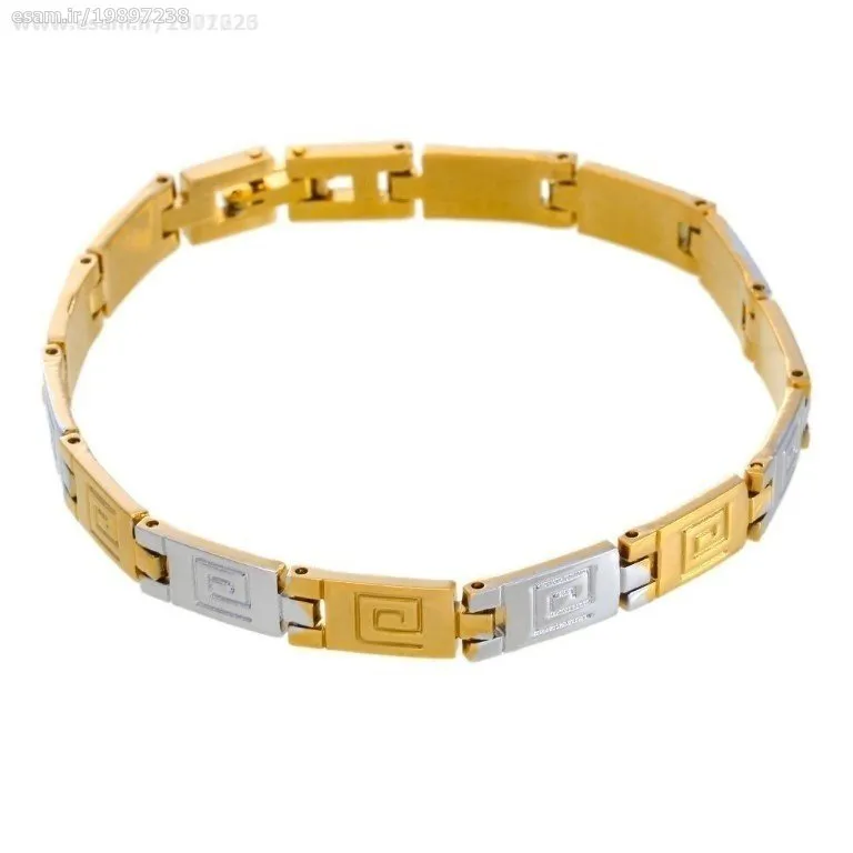 دستبند لوکس ایتالیایی با روکش طلای 24 عیار