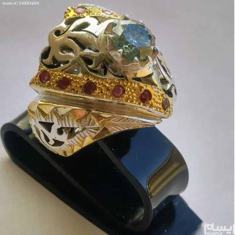 انگشتردستسازسلطنتی موزانایت اصل4قیراطی