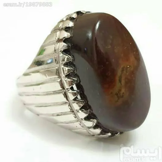 انگشترنقره عقیق یمنی خالدار اصل درجه یک