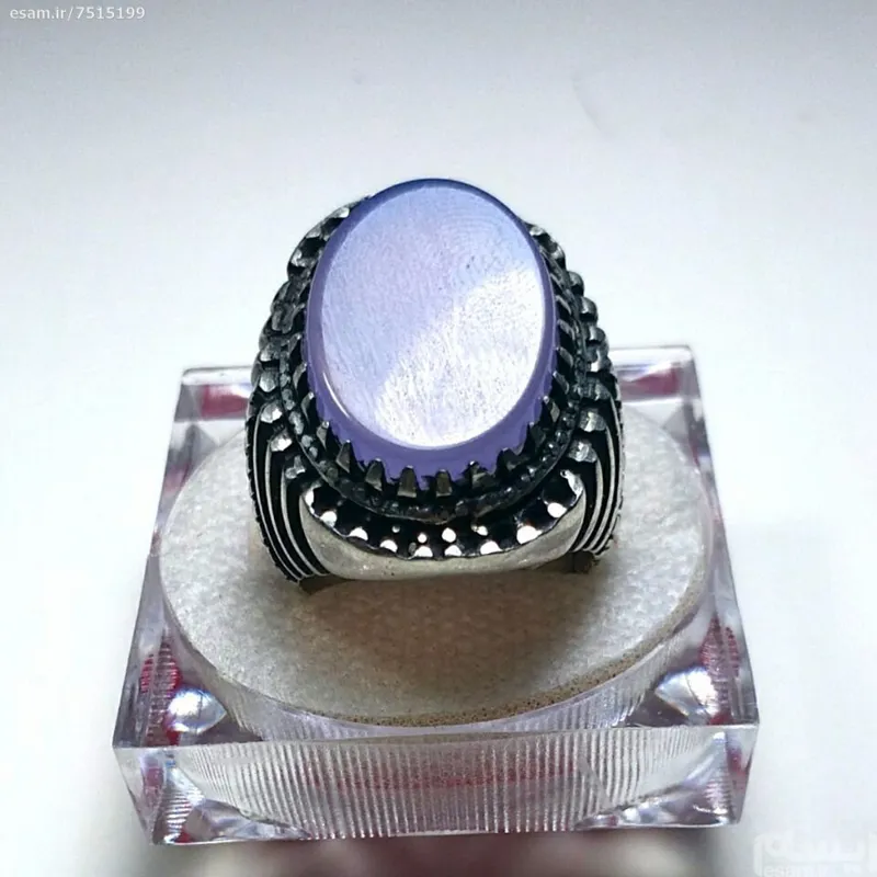 انگشترعقیق سوسنی درشت وغولپیکر