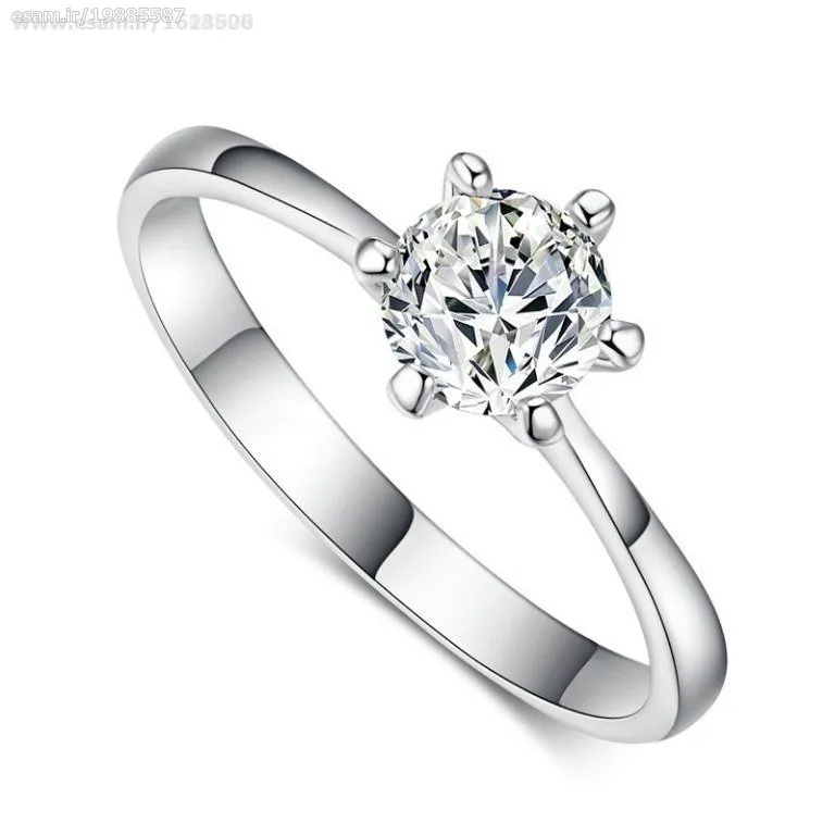 انگشتر روکش طلای سفید اتریشی