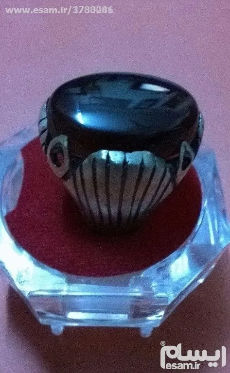 انگشتر نقره سنگین عقیق کبدی یمن رکاب مهردار