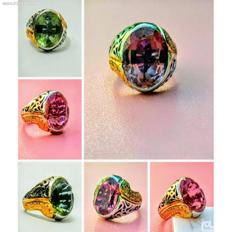 انگشتر دستساز غولپیکر یاقوت الکساندر اصل