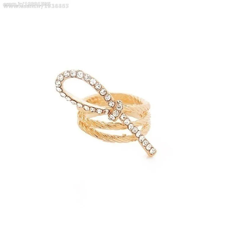 با روکش طلا حلقه جواهر عروسی