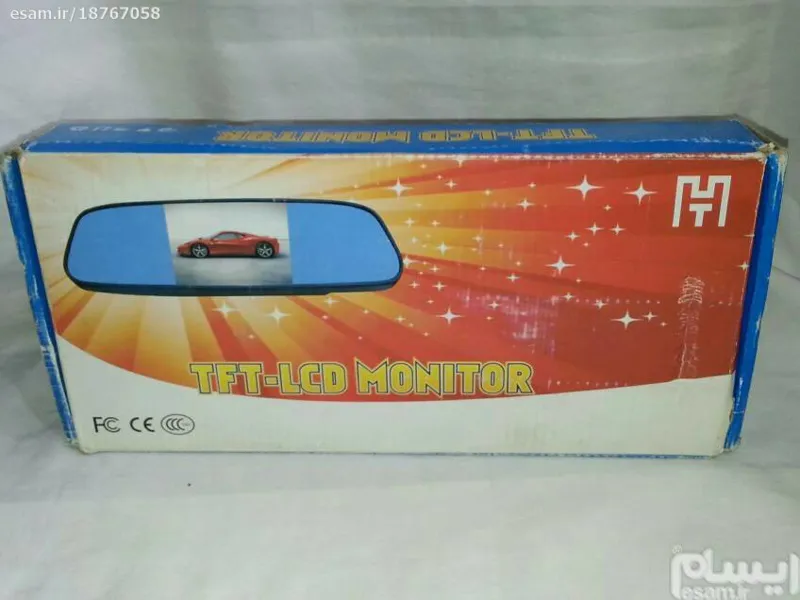 مانیتور آینه ای بهمراه دوربین دنده عقب دید در شب