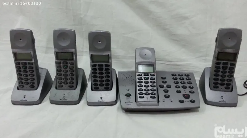 تلفن منشی دار استوک اروپاBinatone..تعداد گوشی 5عدد