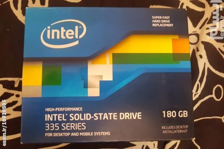 هارد کمیاب اینتل 180g ssdبه همراه پکیج کامل براکت