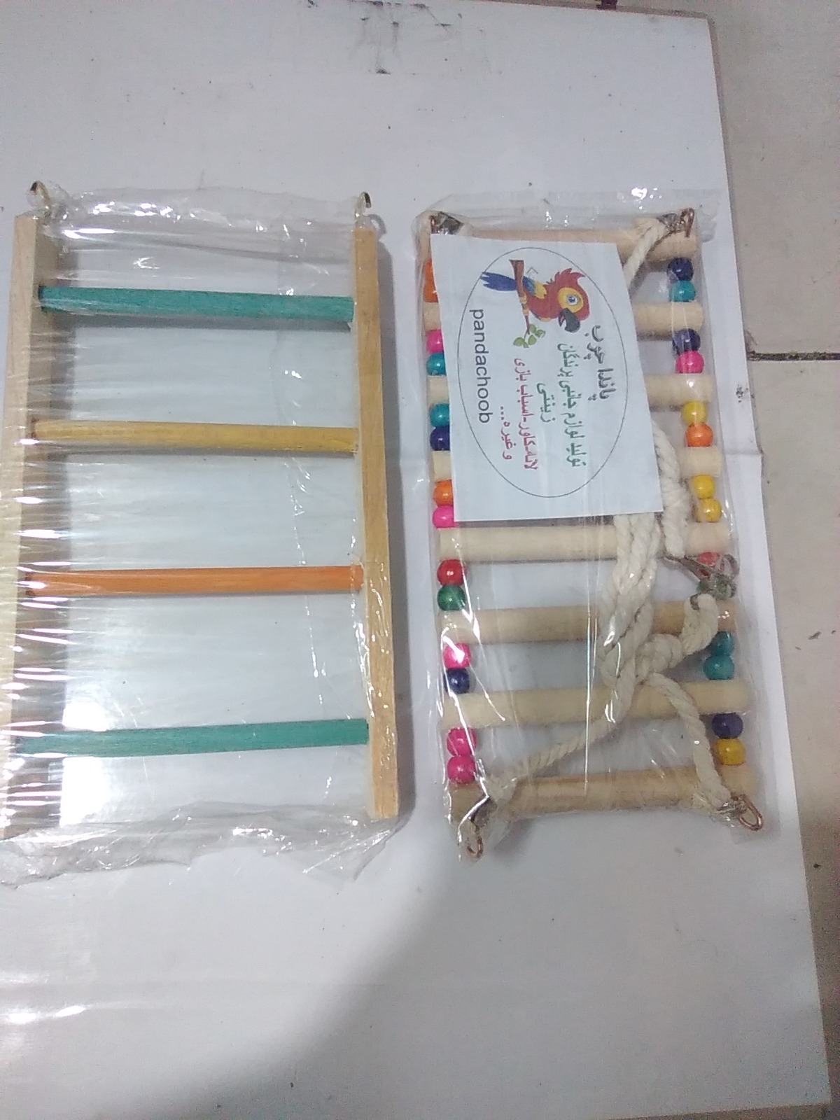 نردبان چوبی وتاب چوبی پرنده