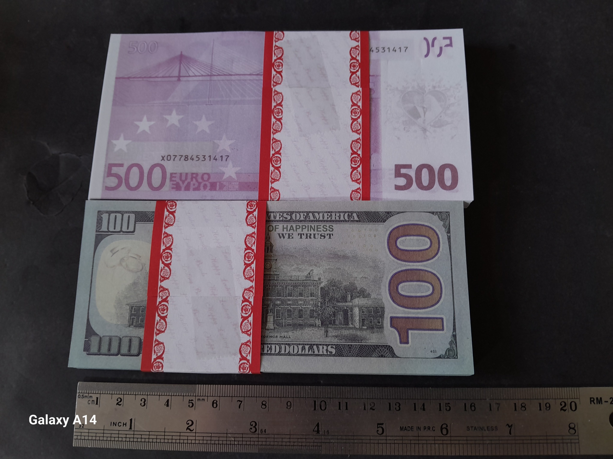 2 بسته اسکناس فانتزی دلار و یورو _ 19