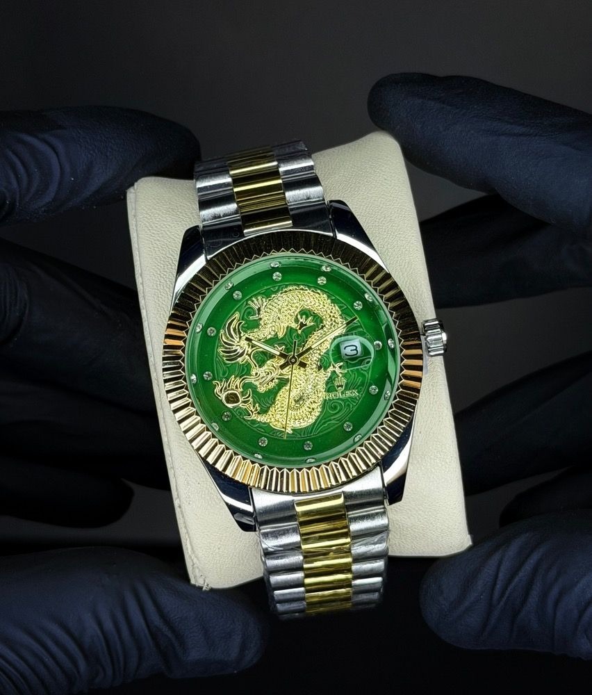 ساعت رولکس دراگون مردانه (ROLEX) صفحه سبز