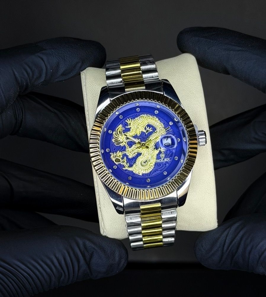 ساعت رولکس دراگون مردانه (ROLEX) صفحه آبی