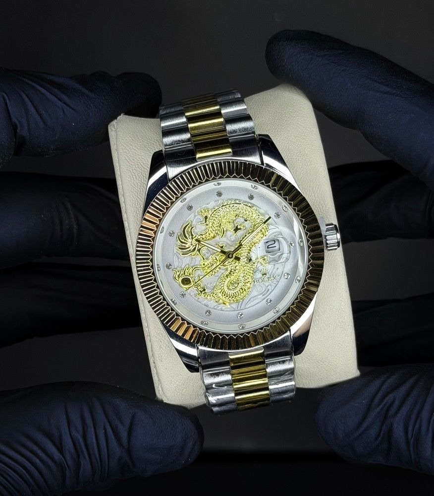 ساعت رولکس دراگون مردانه (ROLEX) صفحه سفید