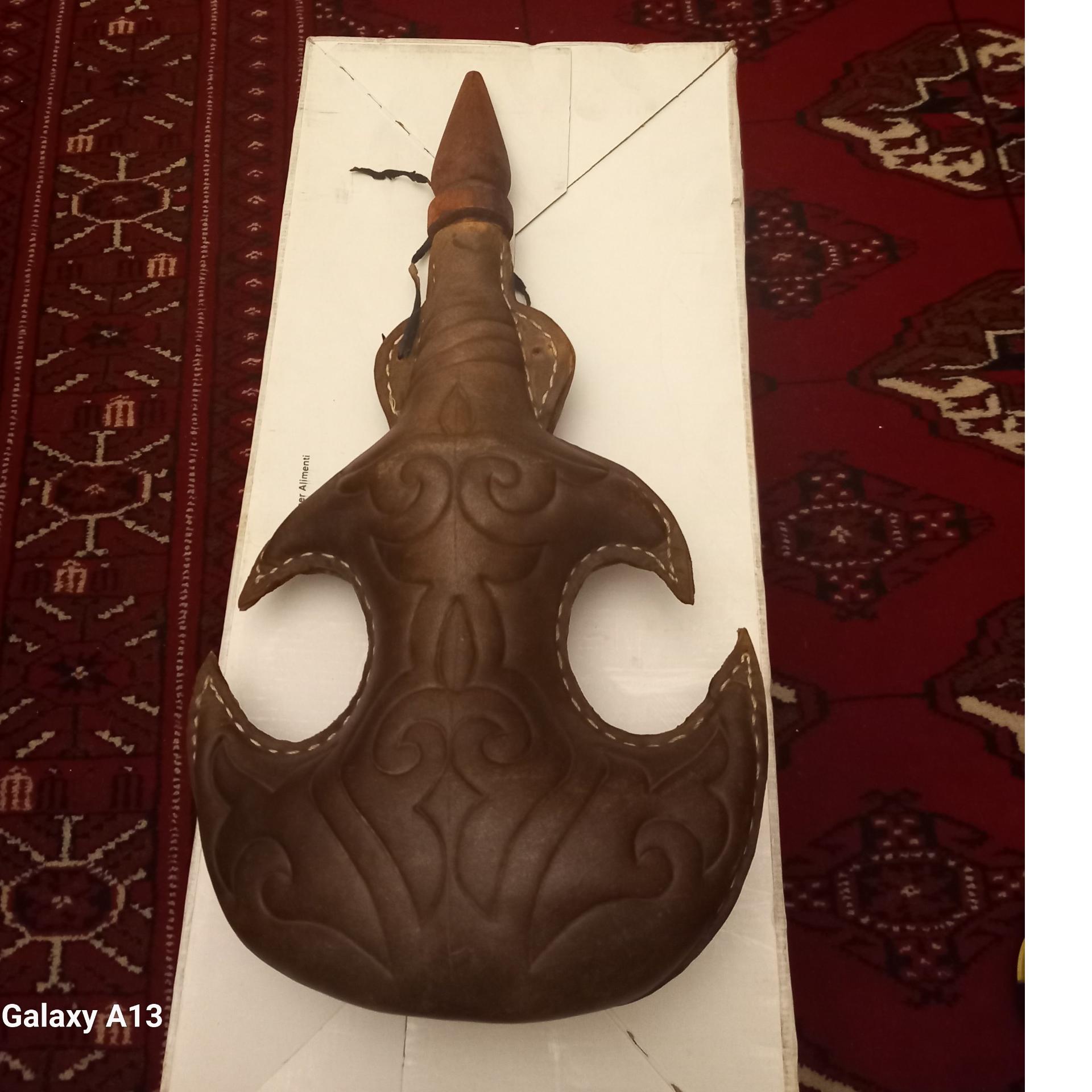 روباه/ باروت دان روسی/ پوست قدیمی و آنتیک/