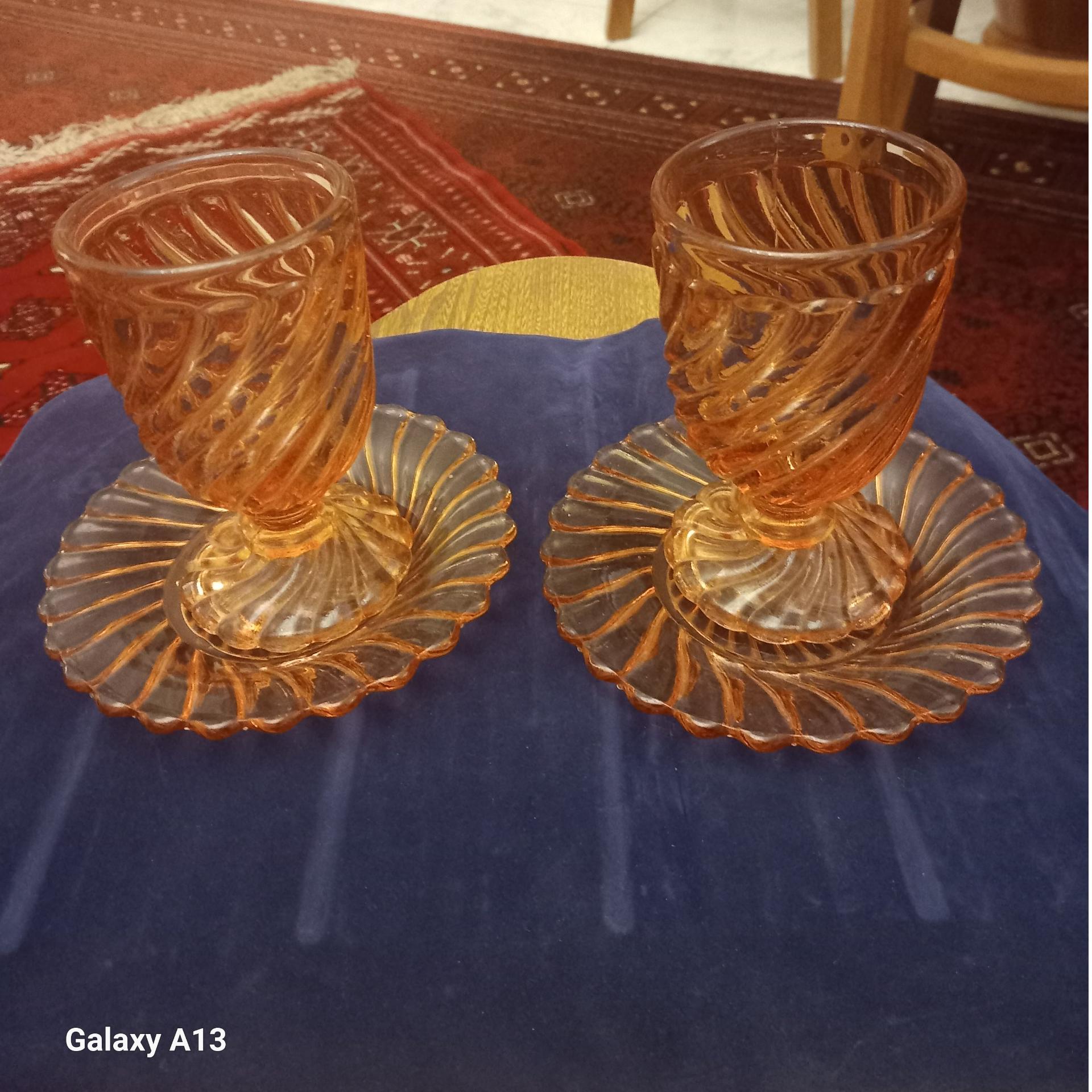 روسی قدیمی/ 2جفت شربت خوری روسی آنتیک/