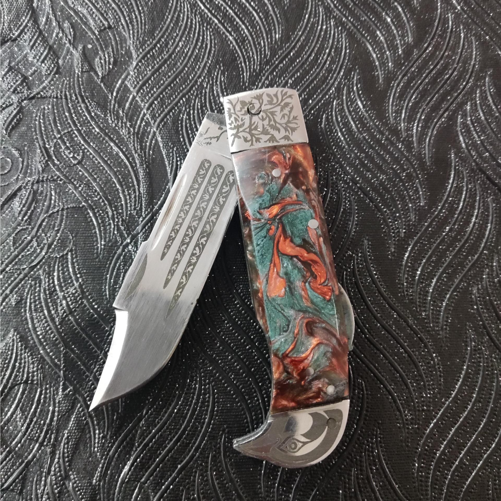 چاقو کلکسیونی زنجان طرح گنجشک