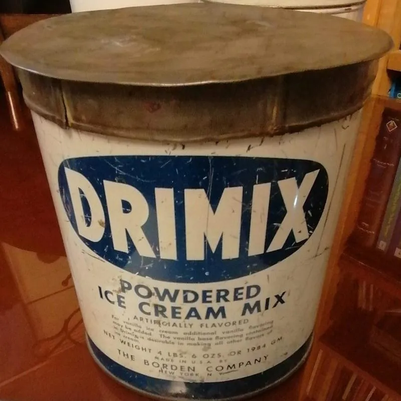 قوطی پودر بستنی قدیمی  DRIMIX