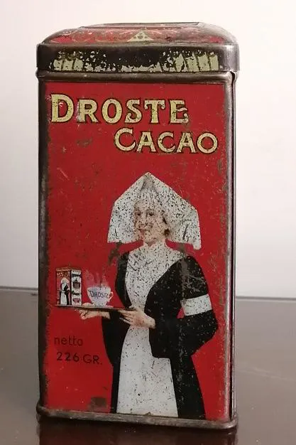 قوطی کاکائوی هلندی دروست Droste - آنتیک کلکسیونی