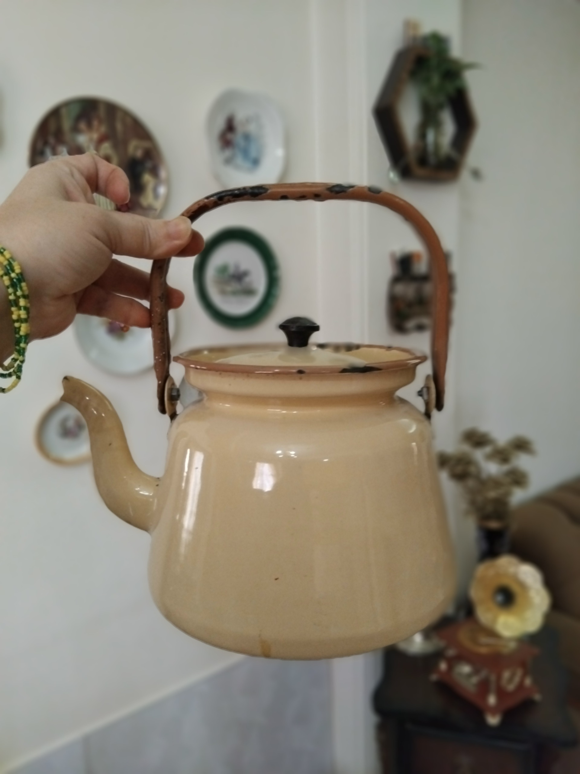 کتری لعاب قدیمی