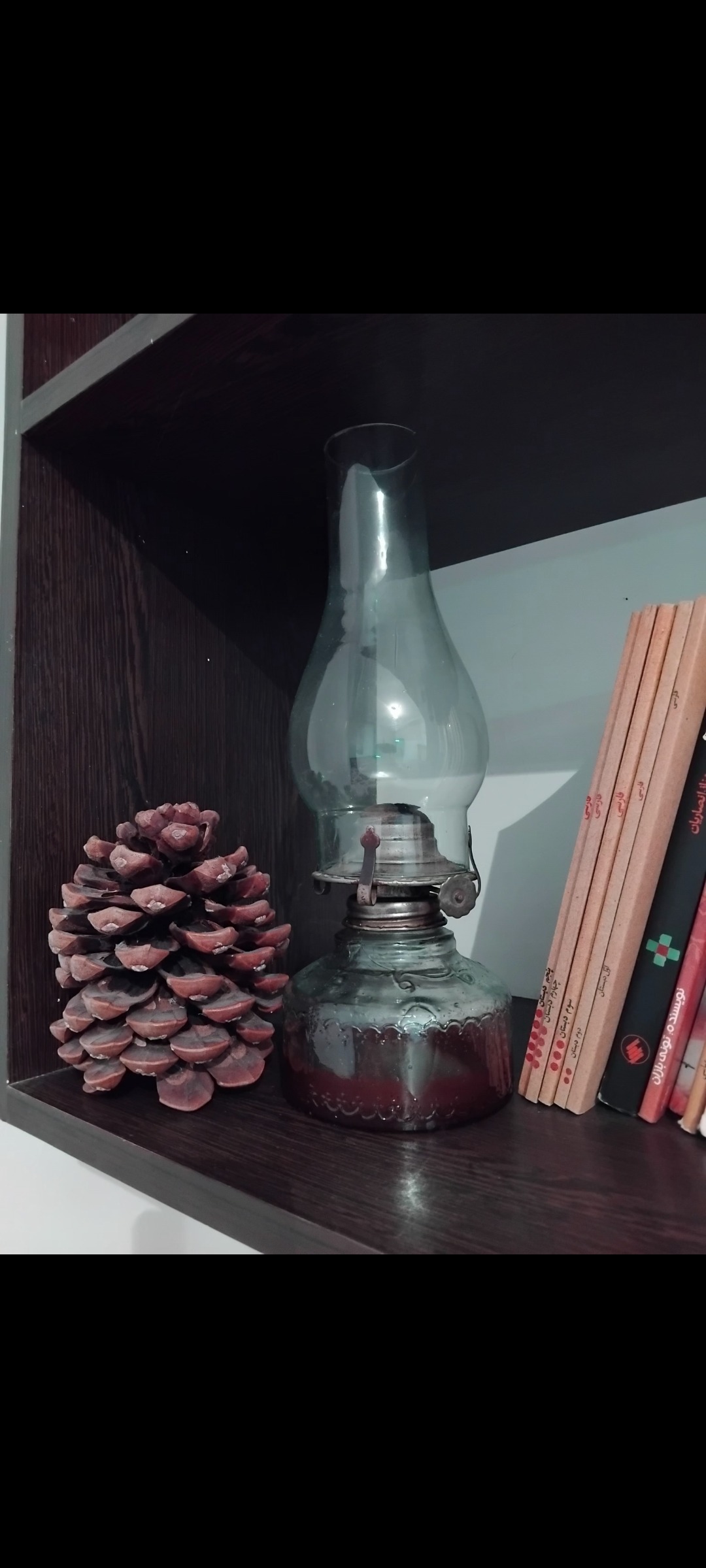 چراغ شیشهای لمپای قدیمی