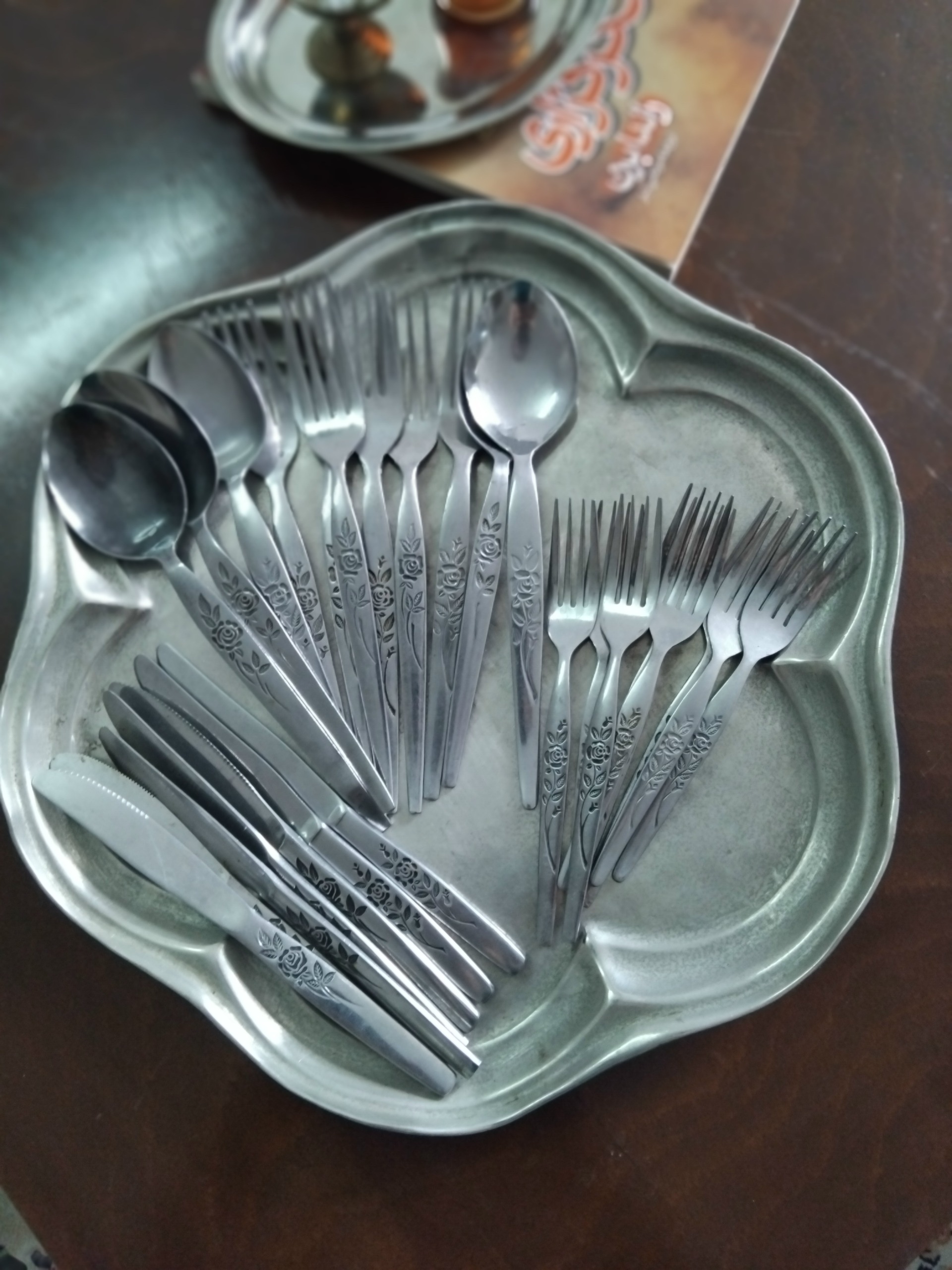 کارد میوه گل رز نوستالژی