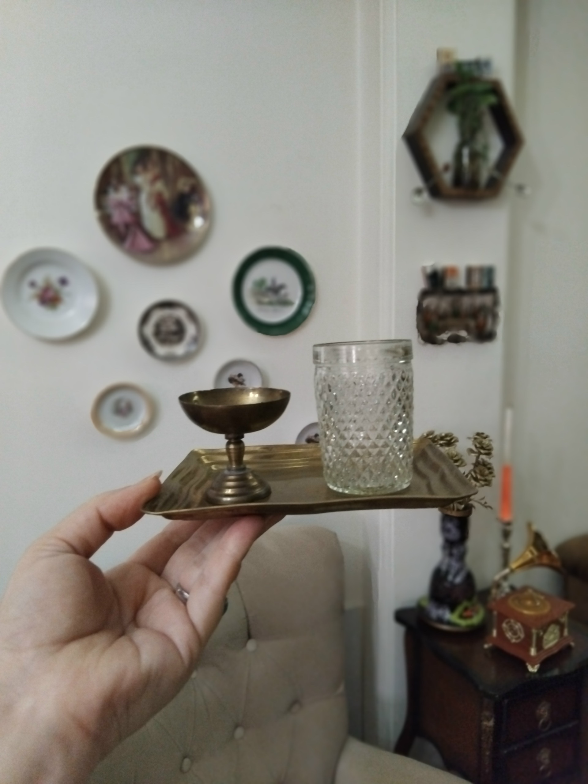 جام قدیمی مخصوص سینی فرمانبر