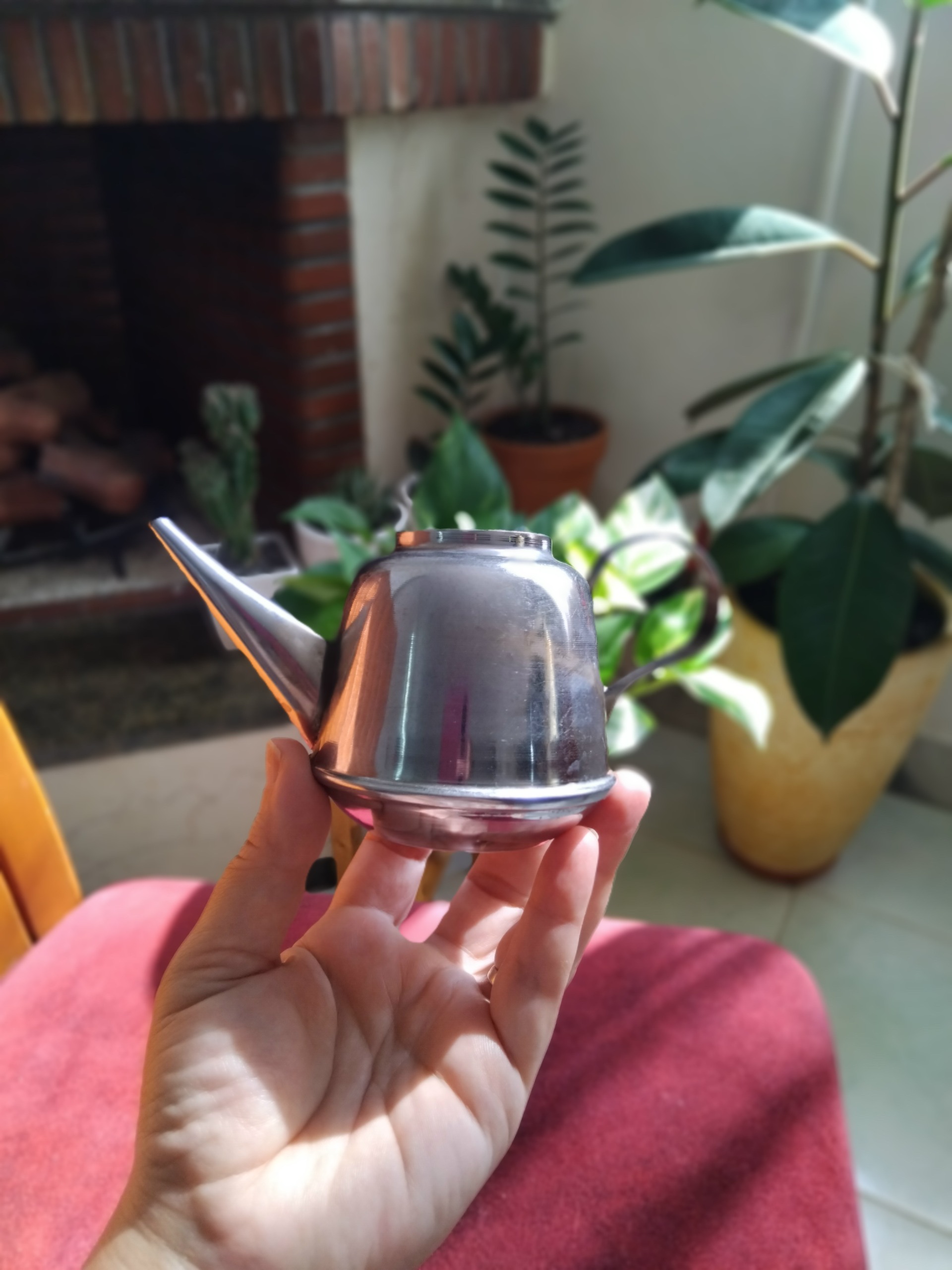 قوری فسقلی استیل بدون درب