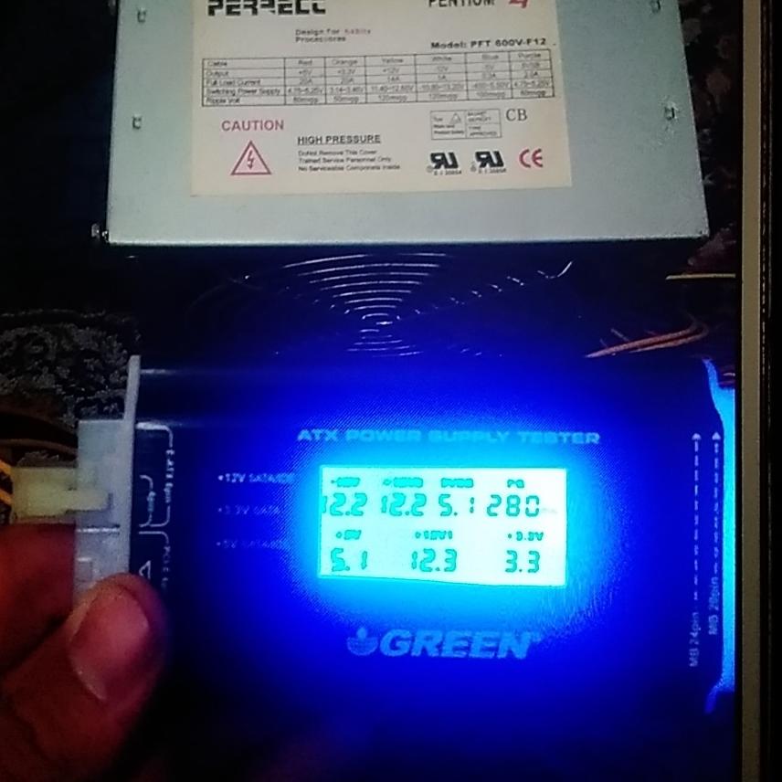 پاور فن بزرگ پرفکت 24پین تست شده