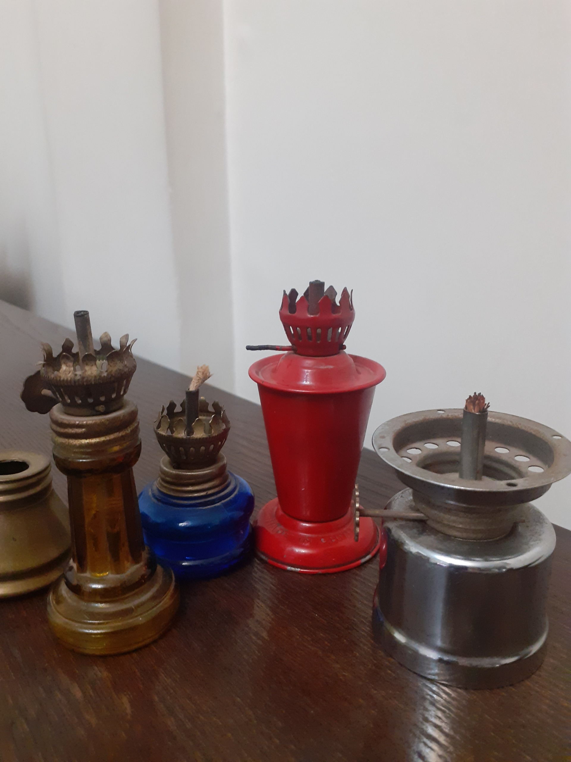 4 عدد چراغ کوچک کلکسیونی قدیمی