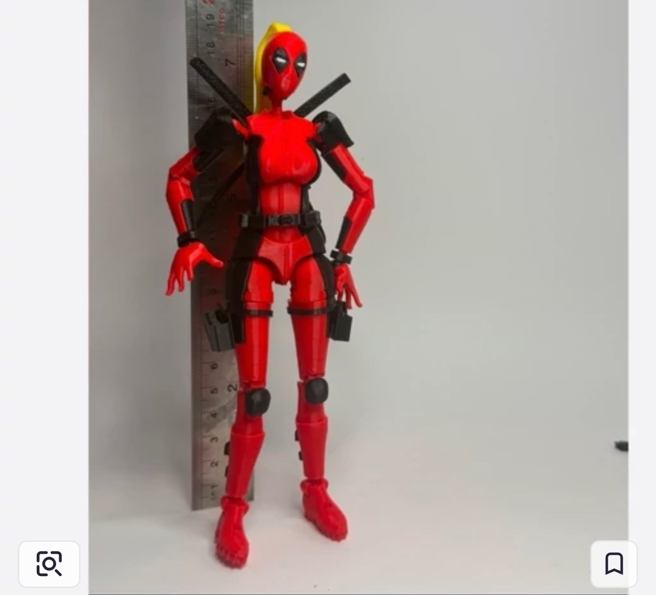 اکشن فیگور خانم لیدی ددپول (lady deadpool