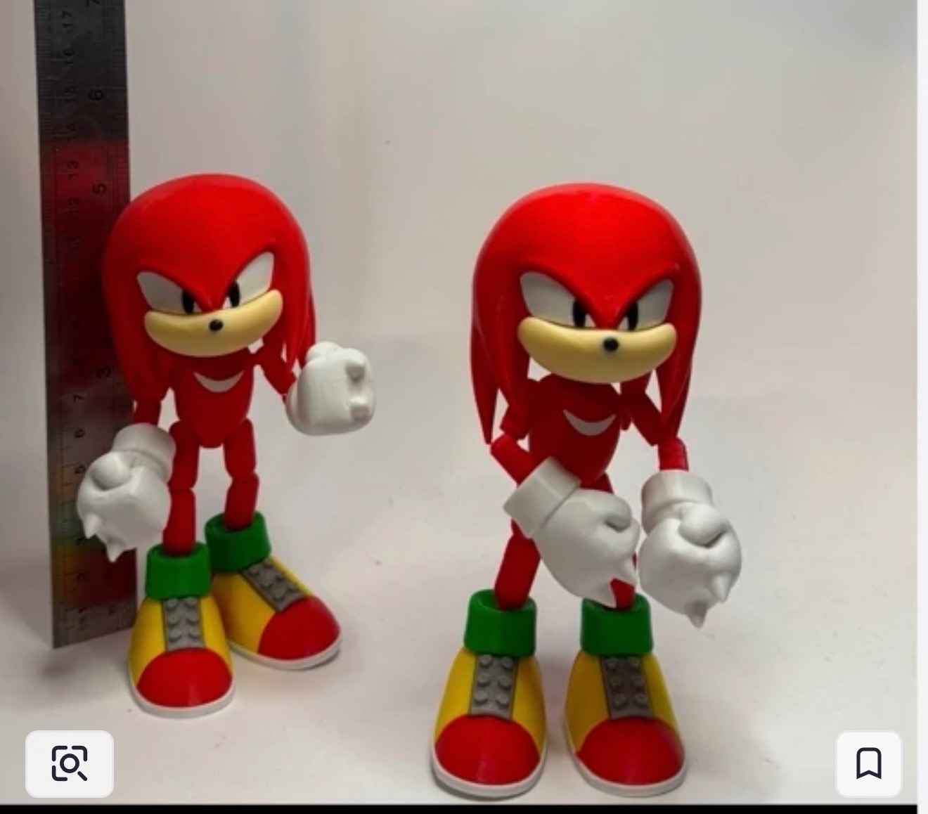 اکشن فیگور شخصیت ناکلز مفصلی (سونیک)