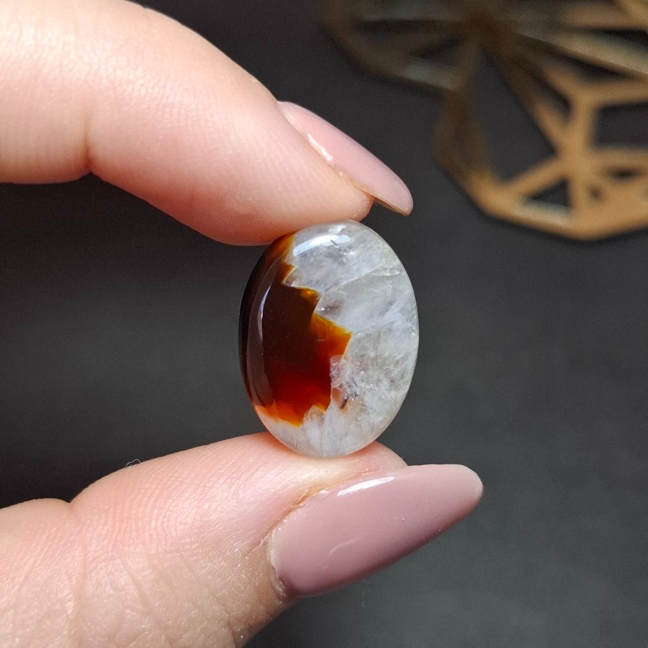 نگین سنگ عقیق ژئودی معدنی خراسانی کد10429