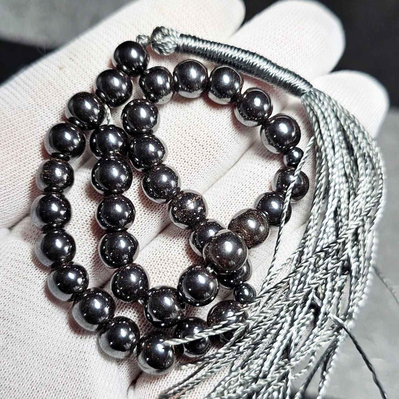  تسبیح 33 دانه حدید معدنی کد  10480