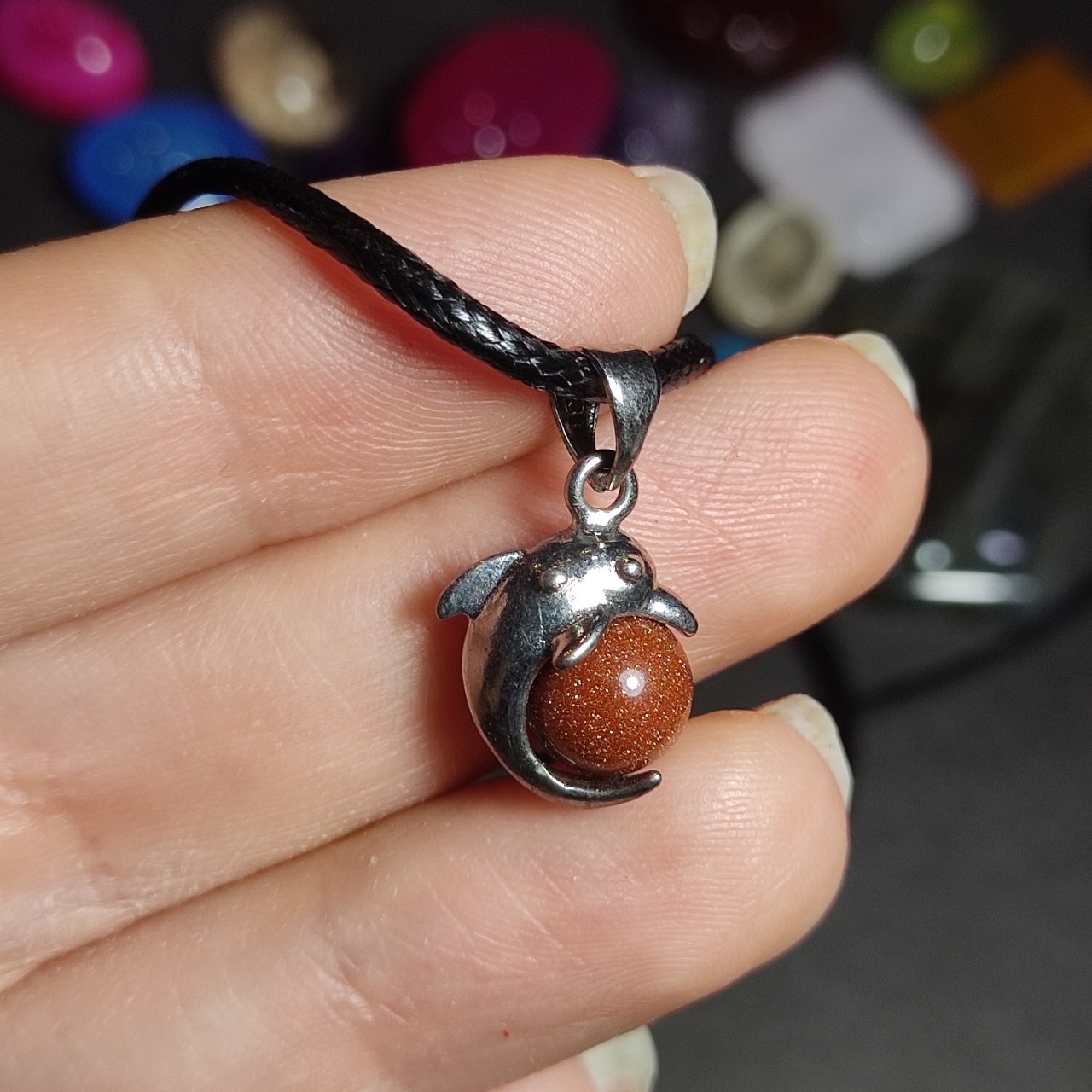 گردنبند سنگ دلربا  کد  10082