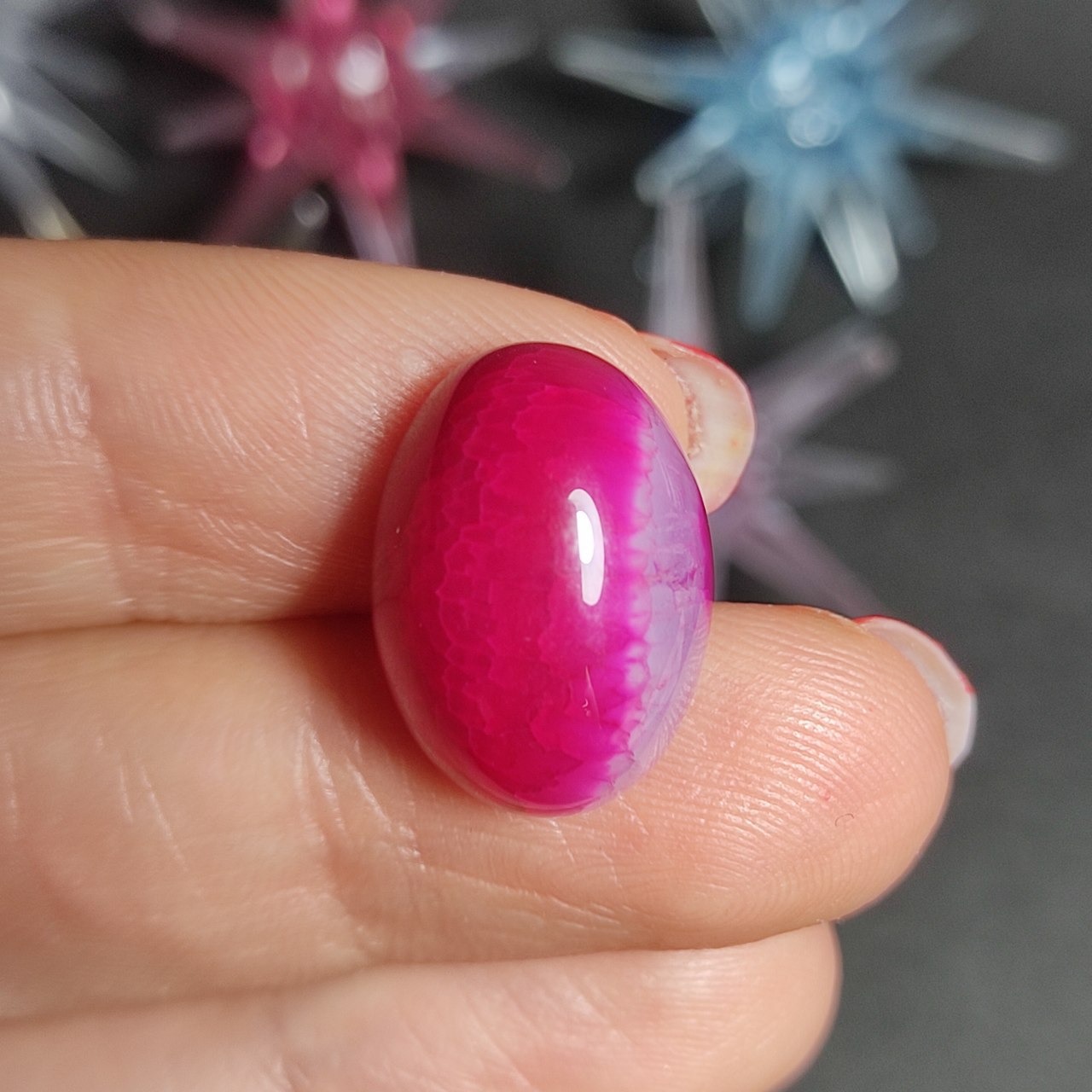 نگین سنگ عقیق دراگون معدنی کد 10104