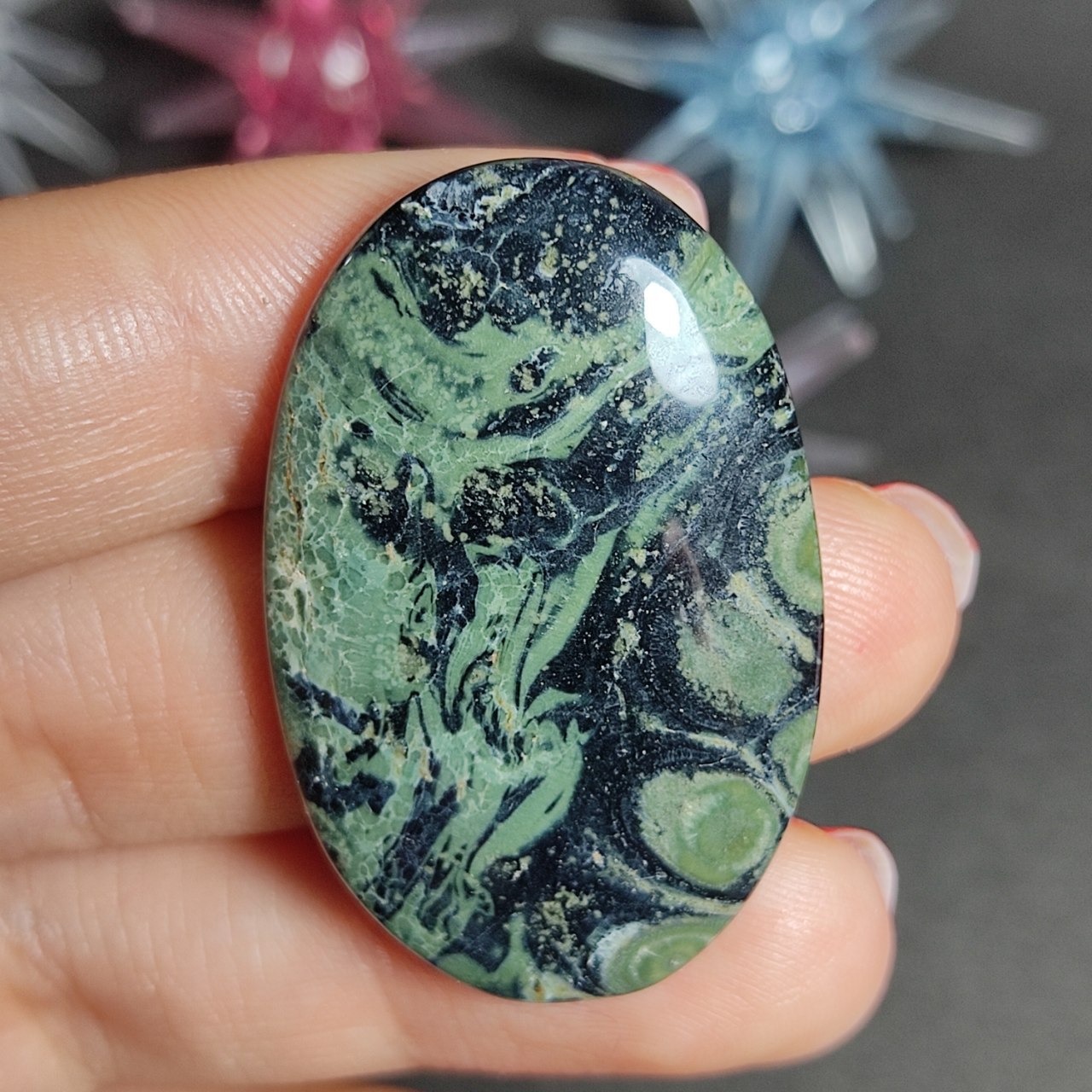 نگین سنگ طبیعی کامبابا جاسپرمعدنی کد  10112