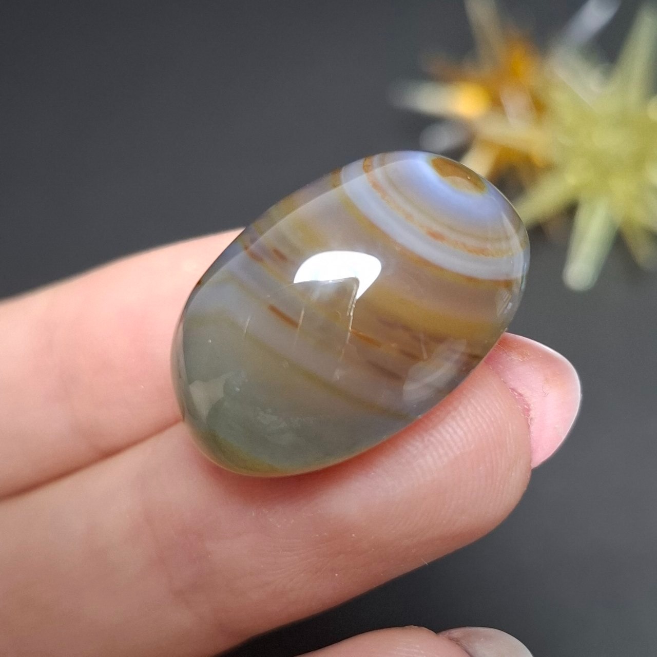 نگین سنگ عقیق سلیمانی معدنی کد10246