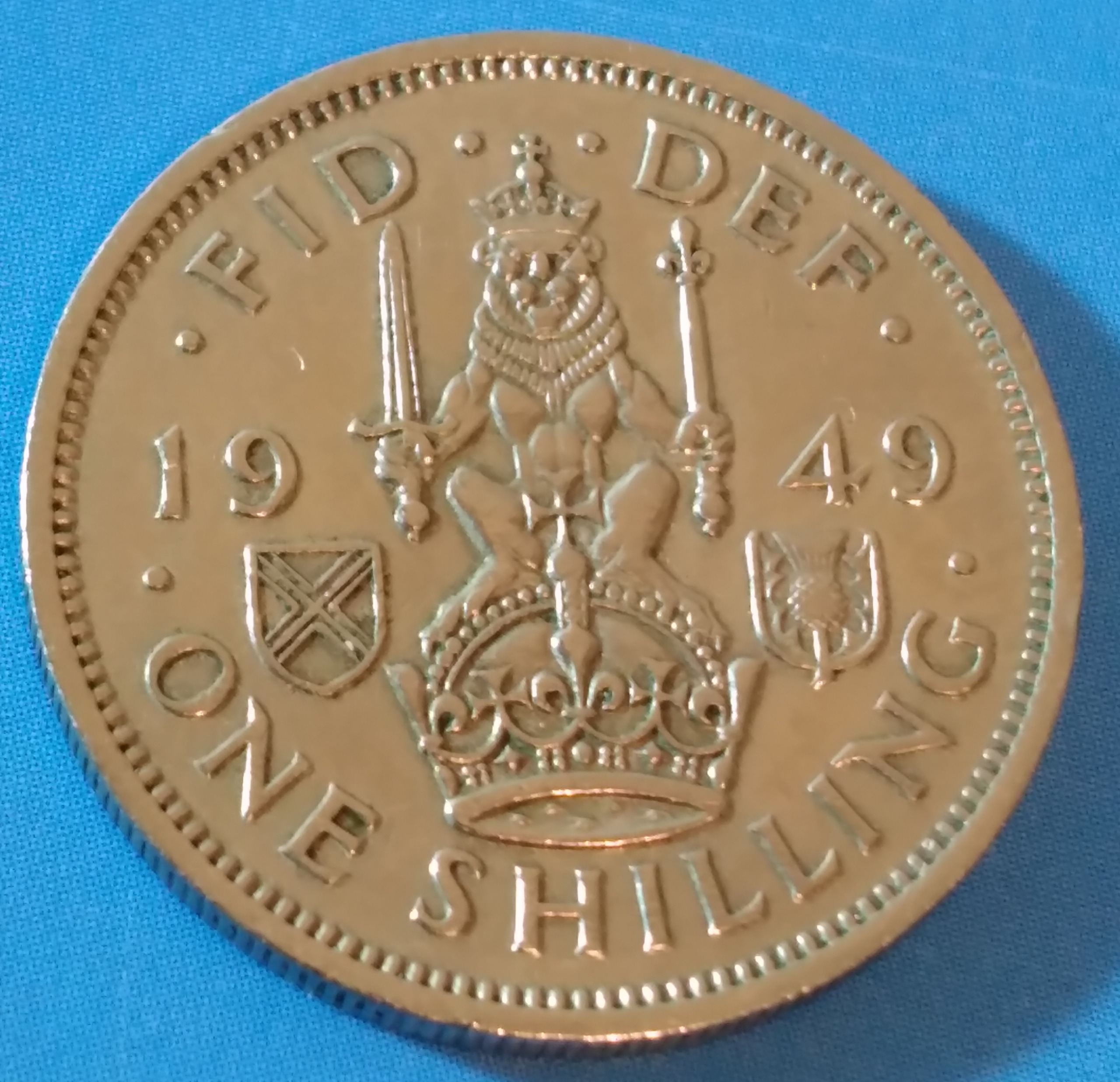 سکه 1و2 شیلینگ جورج ششم بریتانیا