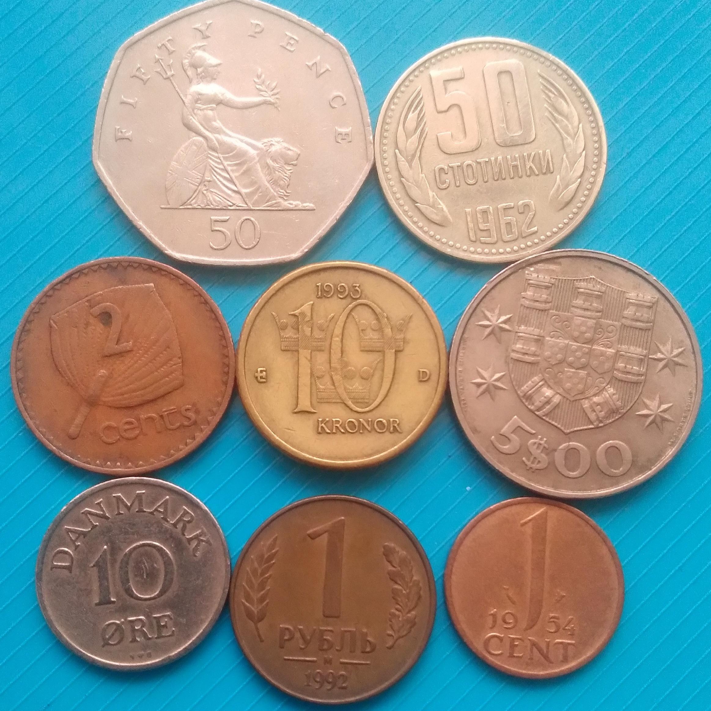 15سکه خارجی از 15 کشور متفاوت