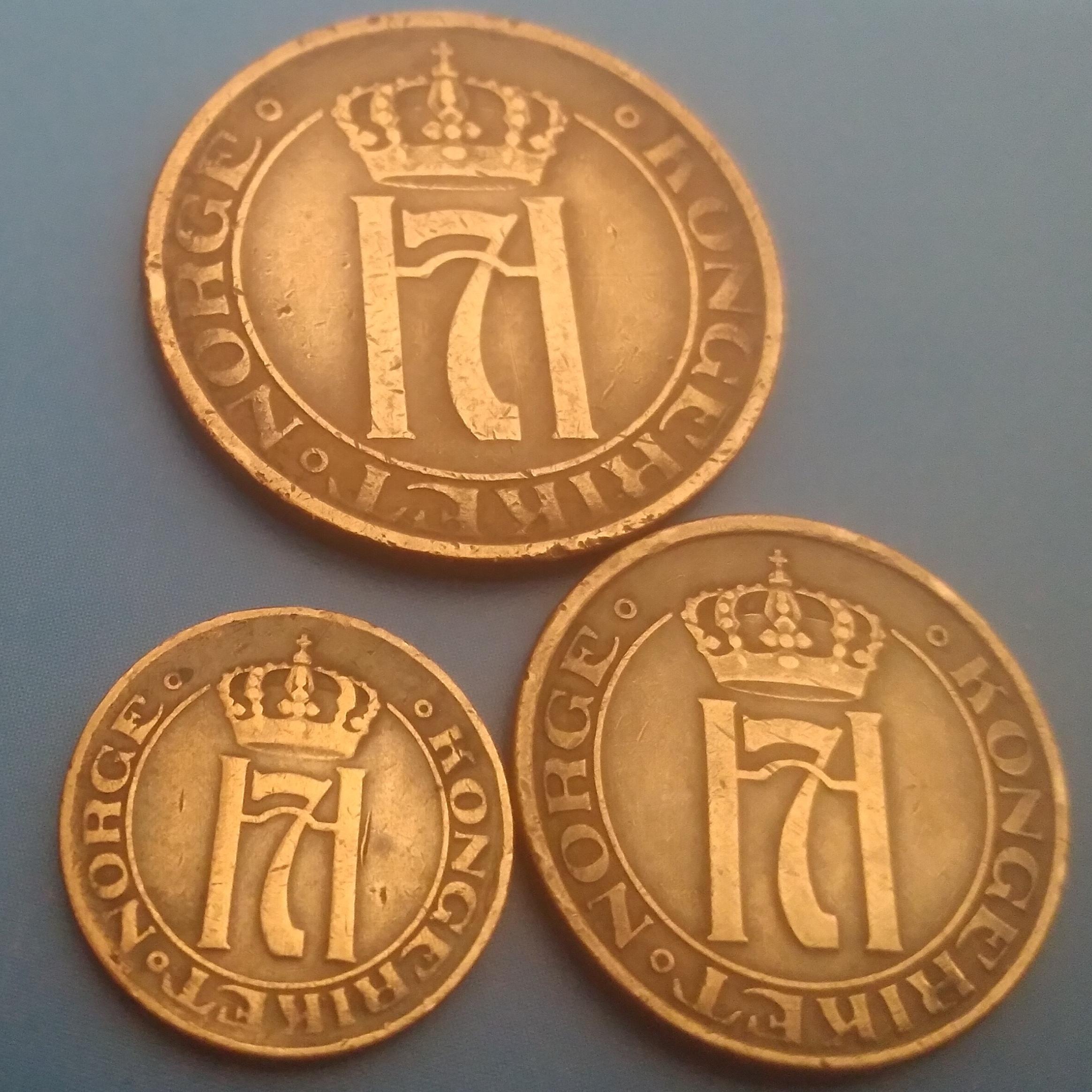 ست سکه های قدیم نروژ