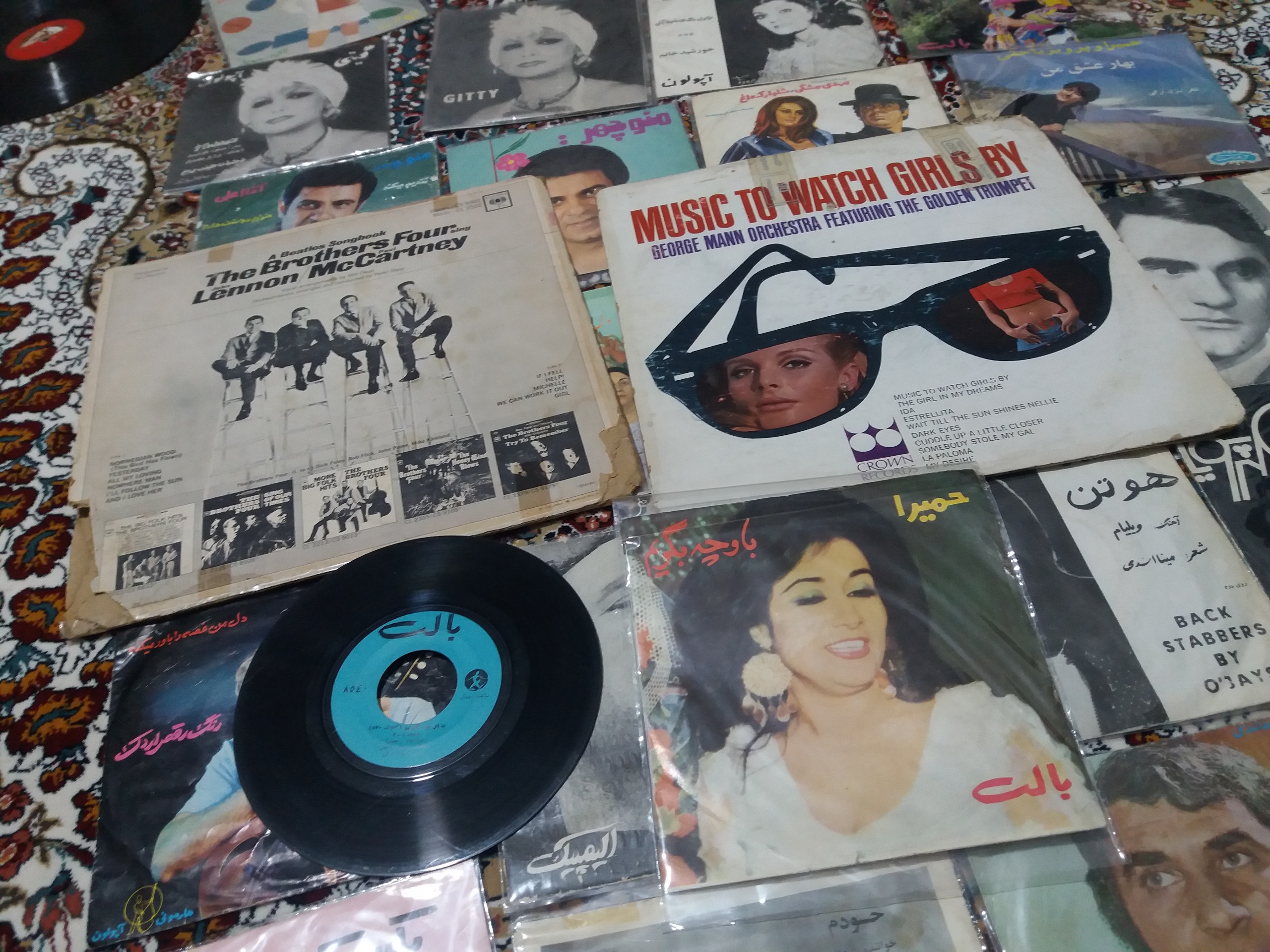 گرام صفحه صفحه گرامافون حمیرا اواز گلها 570