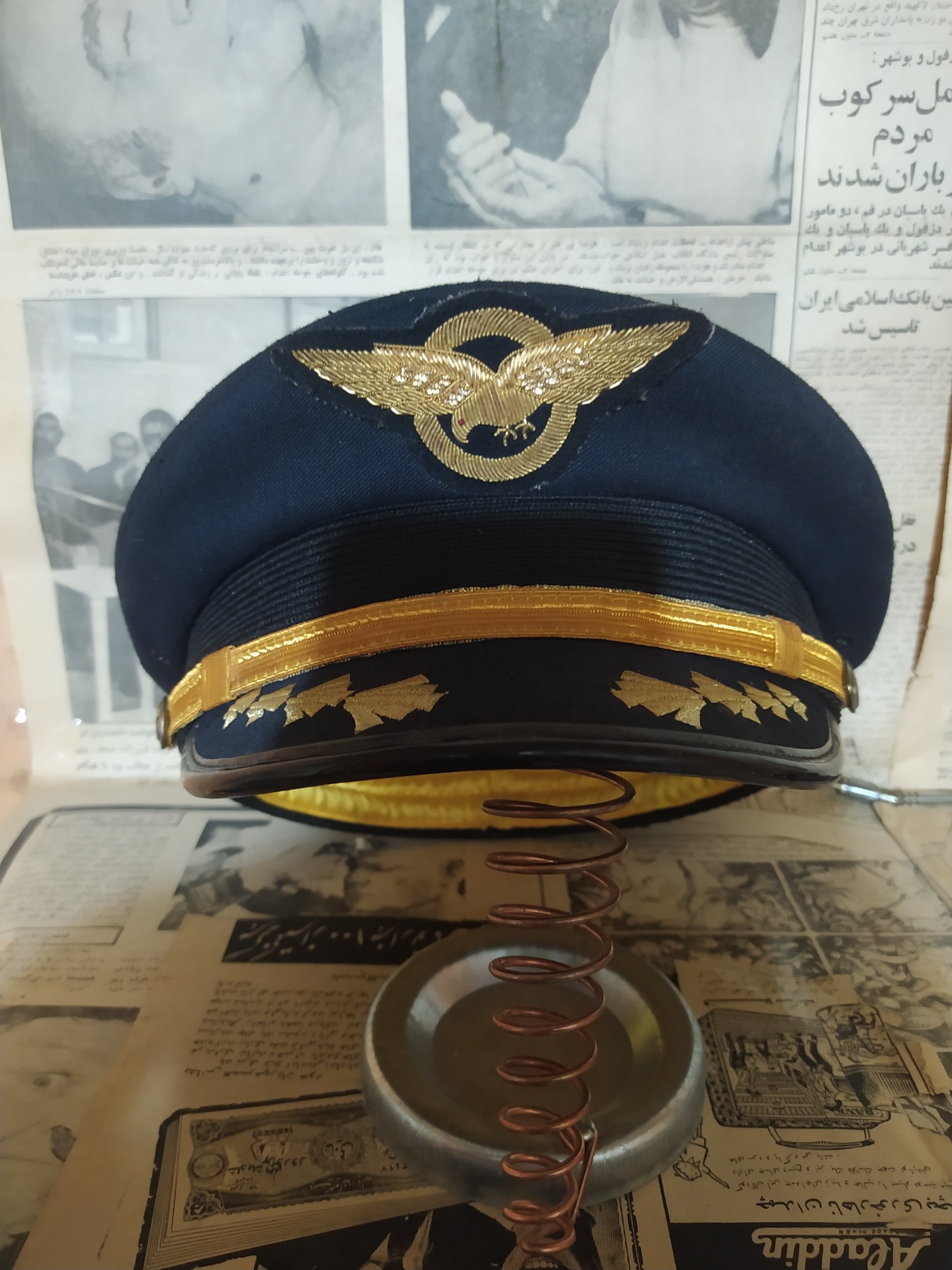 کلاه خلبانی (کاپیتانی)ایران ایر زمان شاه