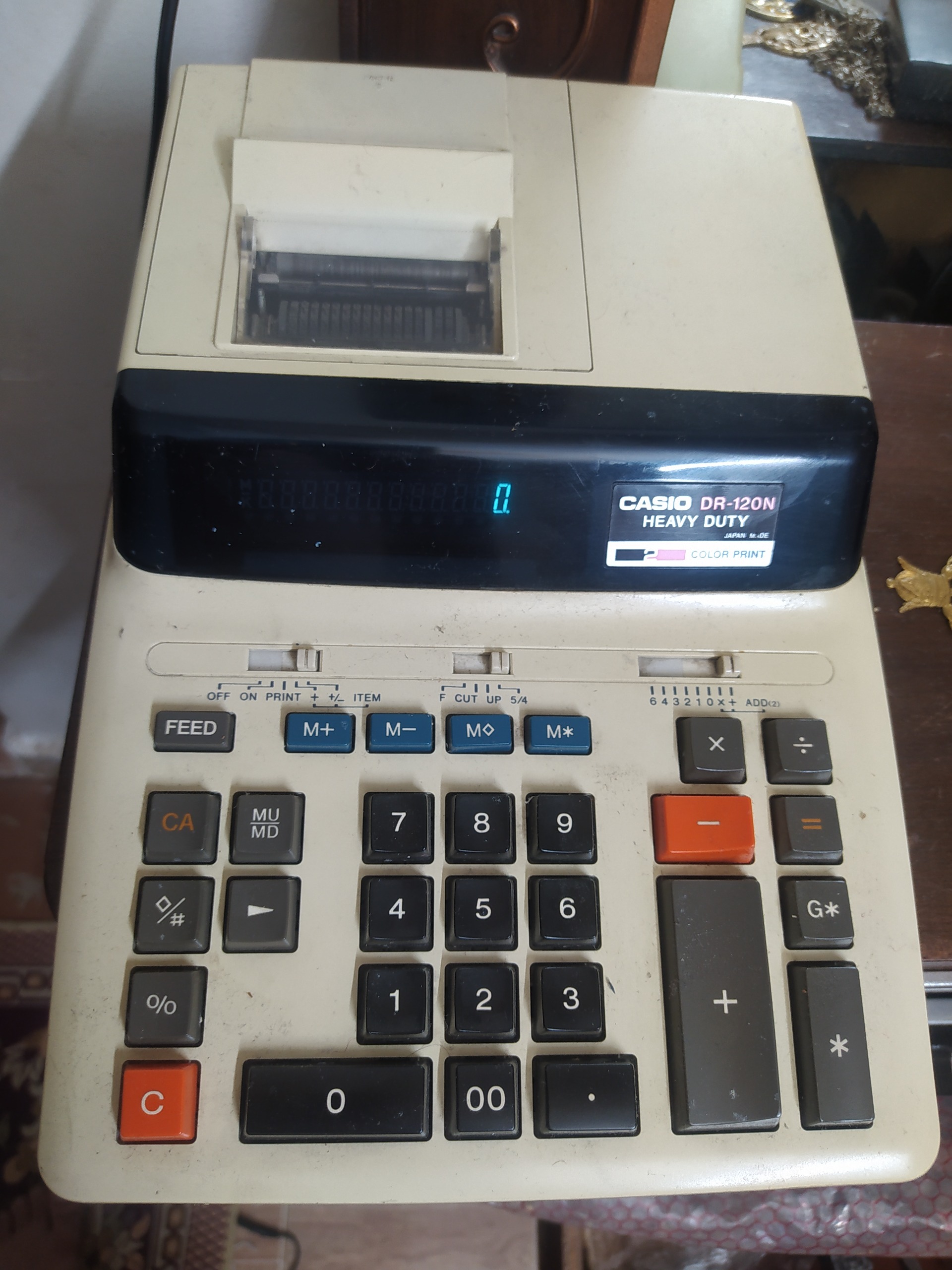 ماشین حساب کاسیو پرینتر دار خیلی تمیز